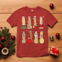 Funny Naughty Christmas Dirty Santa Hat Xmas Adult Humor T Shirt - Wonder Print Shop