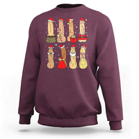 Funny Naughty Christmas Dirty Santa Hat Xmas Adult Humor Sweatshirt - Wonder Print Shop
