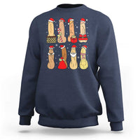 Funny Naughty Christmas Dirty Santa Hat Xmas Adult Humor Sweatshirt - Wonder Print Shop