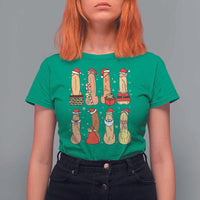 Funny Naughty Christmas Dirty Santa Hat Xmas Adult Humor T Shirt For Women - Wonder Print Shop