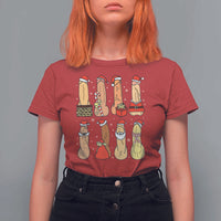 Funny Naughty Christmas Dirty Santa Hat Xmas Adult Humor T Shirt For Women - Wonder Print Shop