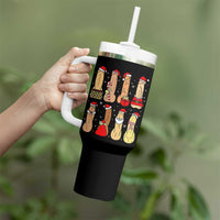 Funny Naughty Christmas Dirty Santa Hat Xmas Adult Humor Tumbler With Handle - Wonder Print Shop