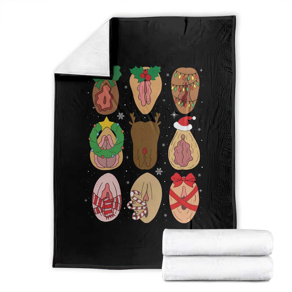 Funny Naughty Christmas Dirty Xmas Adult Humor Throw Blanket - Wonder Print Shop