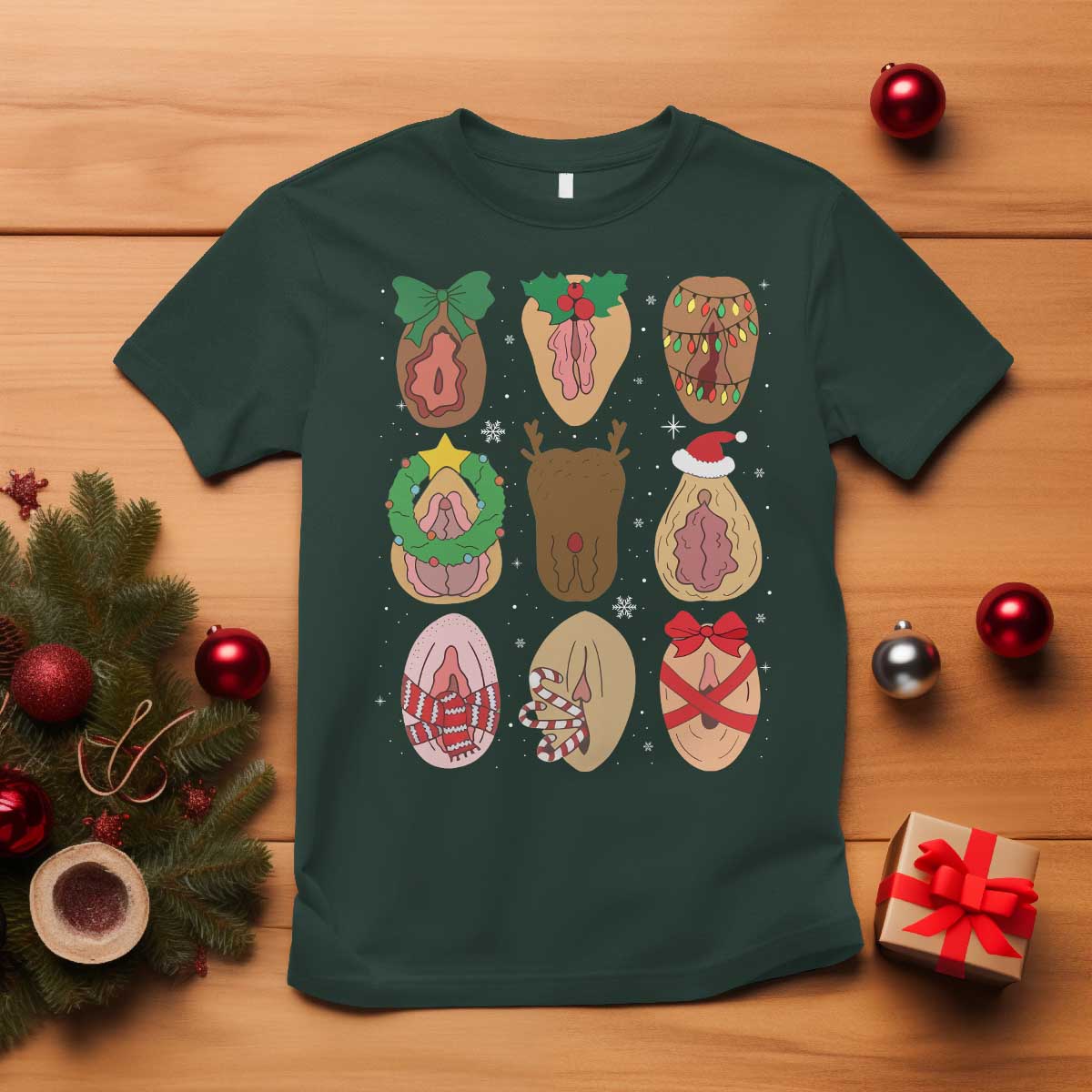Funny Naughty Christmas Dirty Xmas Adult Humor T Shirt - Wonder Print Shop