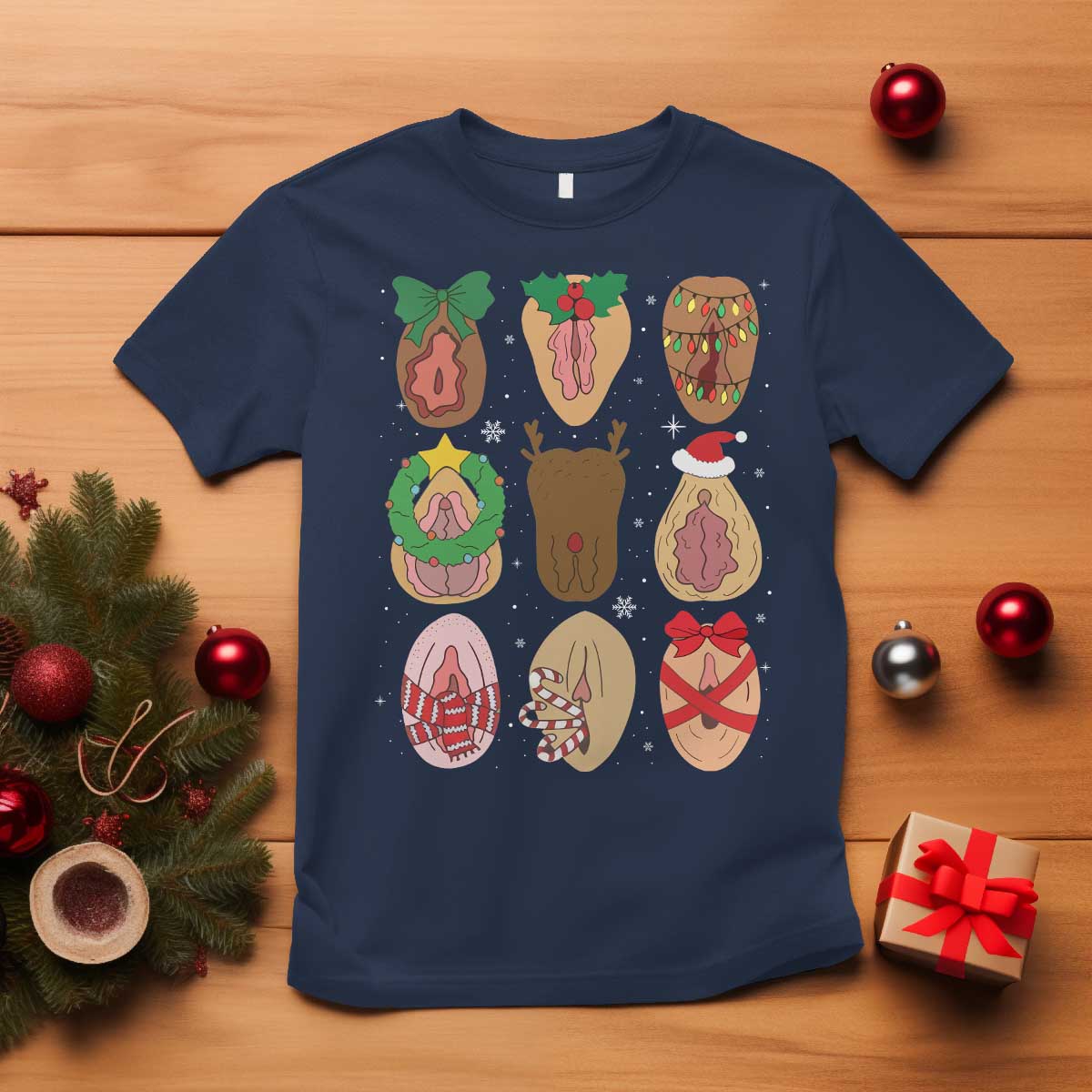 Funny Naughty Christmas Dirty Xmas Adult Humor T Shirt - Wonder Print Shop