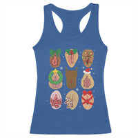 Funny Naughty Christmas Dirty Xmas Adult Humor Racerback Tank Top - Wonder Print Shop