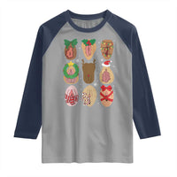 Funny Naughty Christmas Dirty Xmas Adult Humor Raglan Shirt - Wonder Print Shop