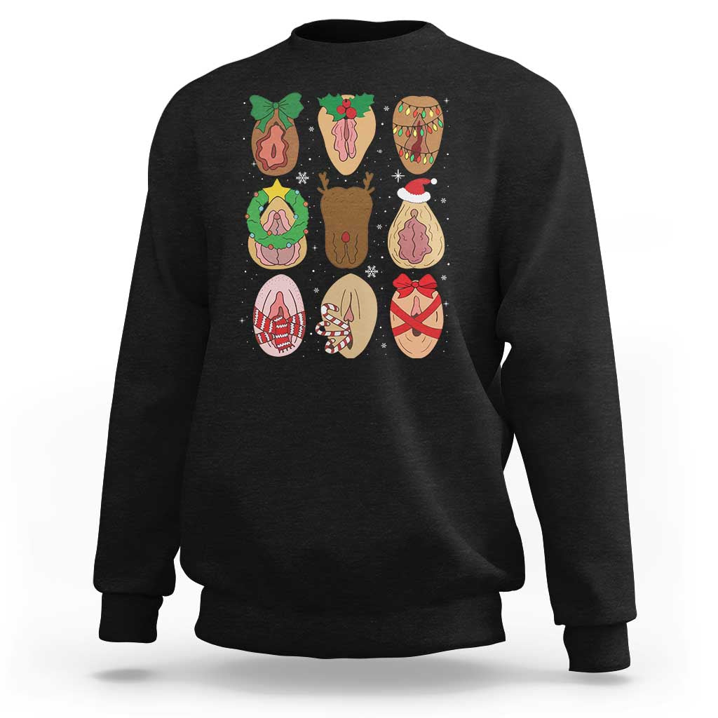 Funny Naughty Christmas Dirty Xmas Adult Humor Sweatshirt - Wonder Print Shop