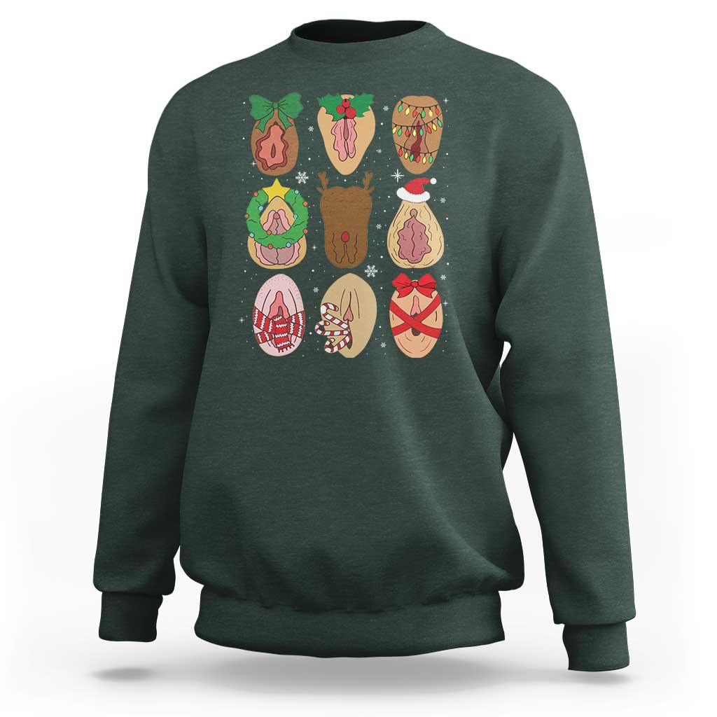 Funny Naughty Christmas Dirty Xmas Adult Humor Sweatshirt - Wonder Print Shop