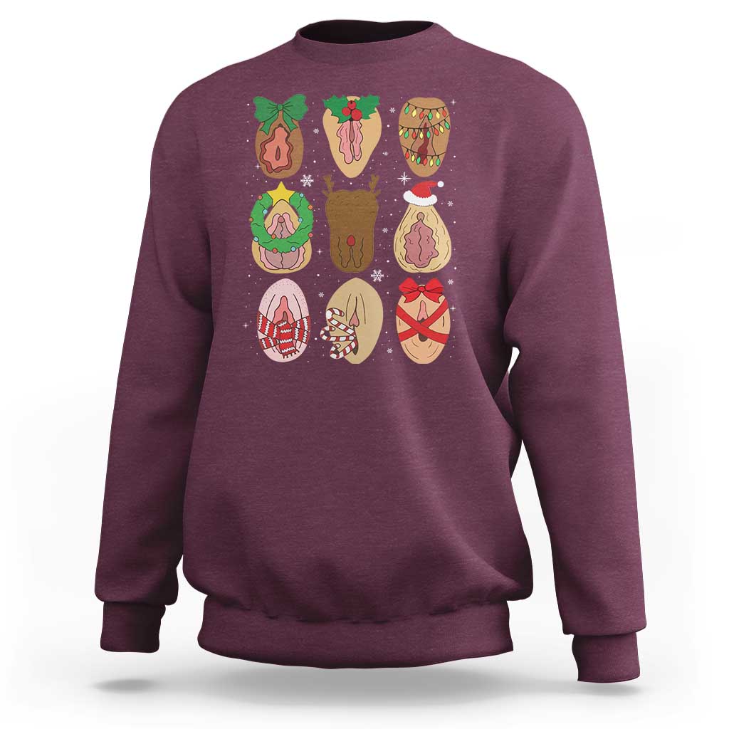 Funny Naughty Christmas Dirty Xmas Adult Humor Sweatshirt - Wonder Print Shop