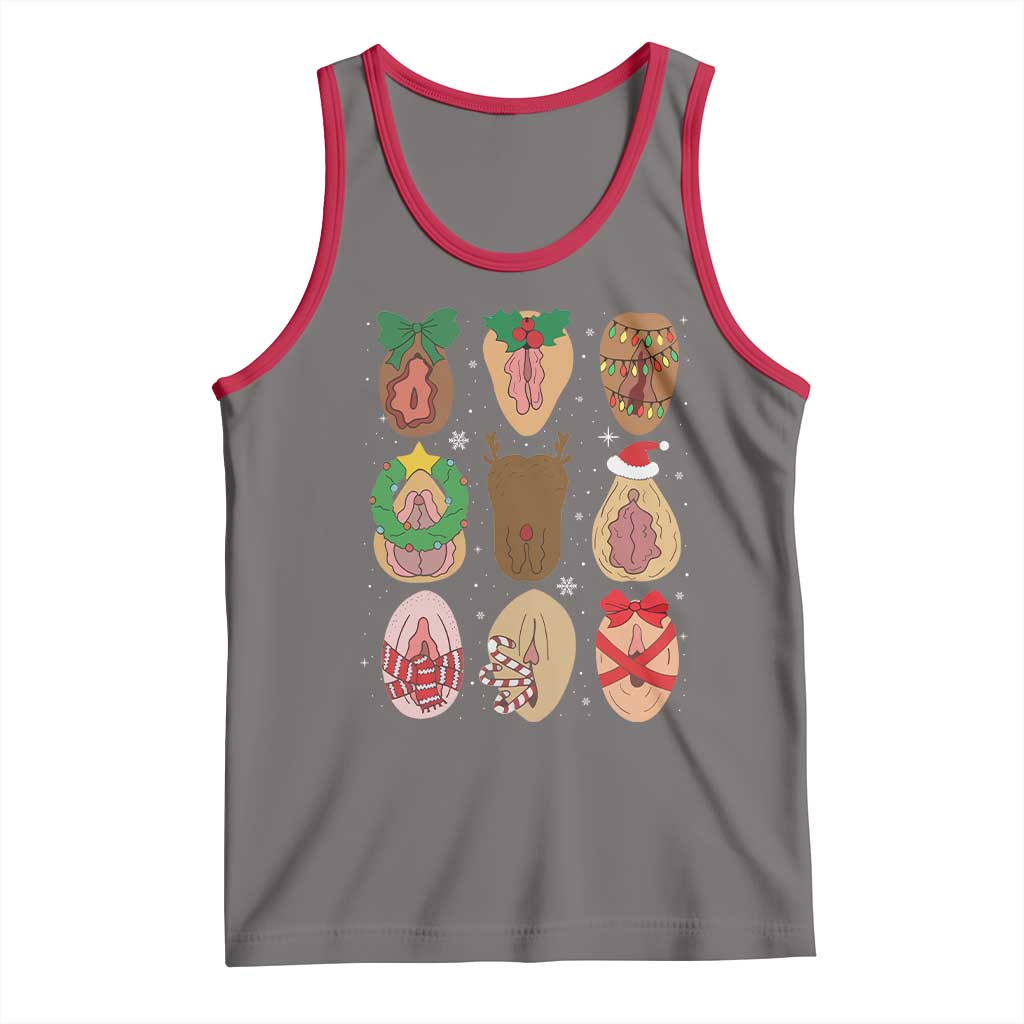 Funny Naughty Christmas Dirty Xmas Adult Humor Tank Top - Wonder Print Shop