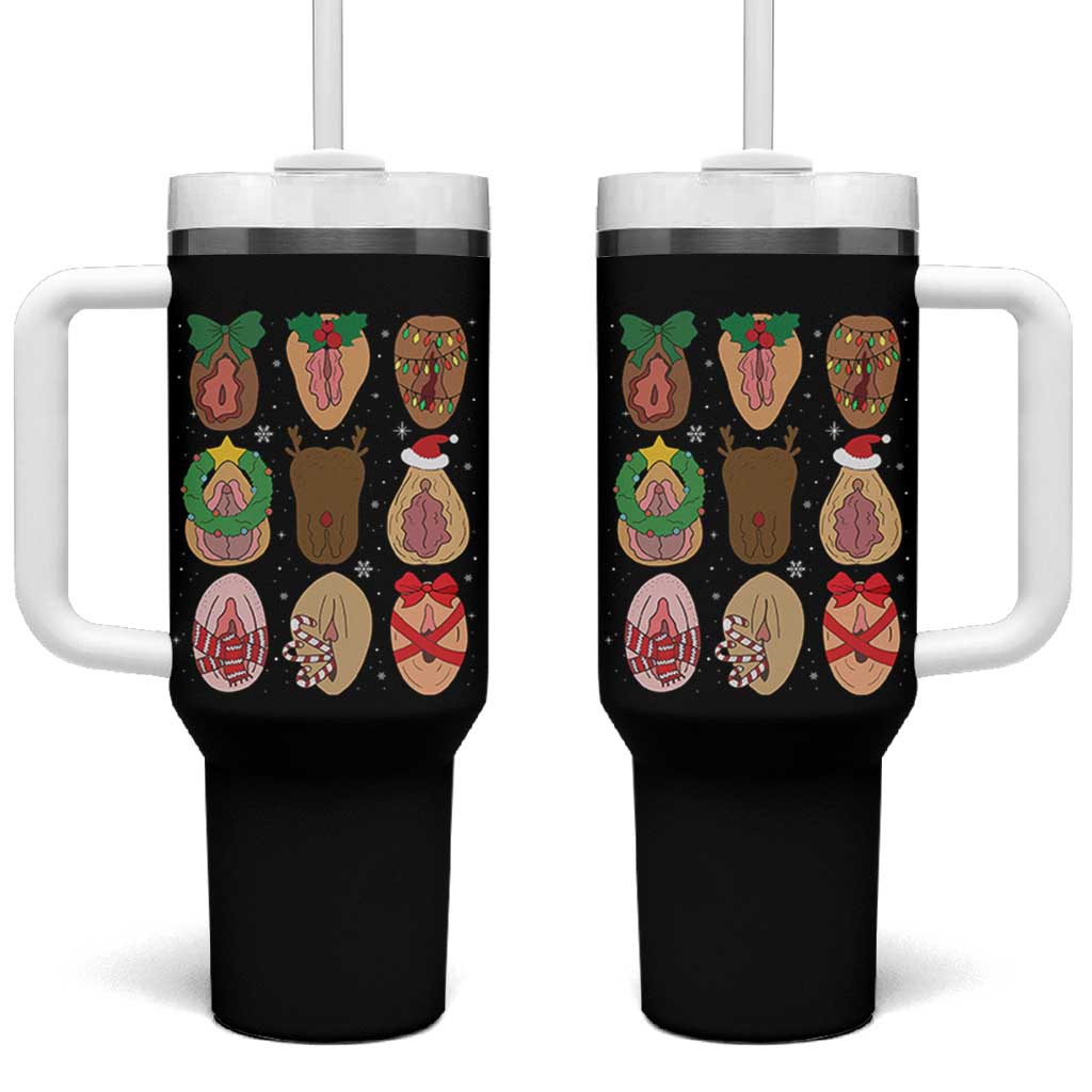 Funny Naughty Christmas Dirty Xmas Adult Humor Tumbler With Handle - Wonder Print Shop