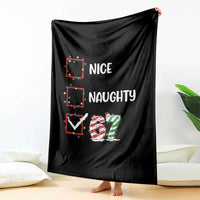 Funny Nice Naughty 67 Throw Blanket Christmas Six Seven Meme Brainrot - Wonder Print Shop