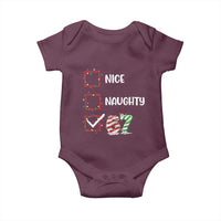 Funny Nice Naughty 67 Baby Onesie Christmas Six Seven Meme Brainrot - Wonder Print Shop