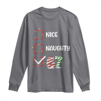 Funny Nice Naughty 67 Long Sleeve Shirt Christmas Six Seven Meme Brainrot - Wonder Print Shop