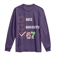 Funny Nice Naughty 67 Long Sleeve Shirt Christmas Six Seven Meme Brainrot - Wonder Print Shop