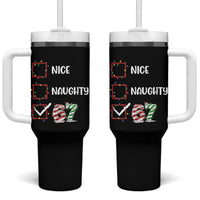 Funny Nice Naughty 67 Tumbler With Handle Christmas Six Seven Meme Brainrot - Wonder Print Shop