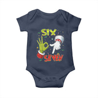 Funny Six Seven Christmas Baby Onesie 67 Meme Xmas Santa Elf Hand Gen Alpha - Wonder Print Shop