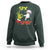 Funny Six Seven Christmas Sweatshirt 67 Meme Xmas Santa Elf Hand Gen Alpha - Wonder Print Shop