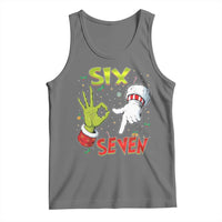 Funny Six Seven Christmas Tank Top 67 Meme Xmas Santa Elf Hand Gen Alpha - Wonder Print Shop