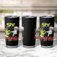 Funny Six Seven Christmas Tumbler Cup 67 Meme Xmas Santa Elf Hand Gen Alpha - Wonder Print Shop