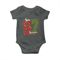 67 Christmas Baby Onesie Funny Six Seven Meme Gen Alpha Slang Snowflake - Wonder Print Shop