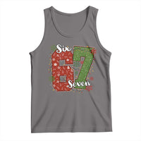 67 Christmas Tank Top Funny Six Seven Meme Gen Alpha Slang Snowflake - Wonder Print Shop