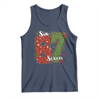 67 Christmas Tank Top Funny Six Seven Meme Gen Alpha Slang Snowflake - Wonder Print Shop
