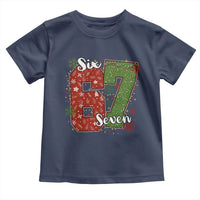 67 Christmas Toddler T Shirt Funny Six Seven Meme Gen Alpha Slang Snowflake - Wonder Print Shop