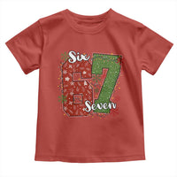 67 Christmas Toddler T Shirt Funny Six Seven Meme Gen Alpha Slang Snowflake - Wonder Print Shop