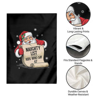 Funny 67 Christmas Garden Flag Naughty List Kids Who Say Six Seven Santa - Wonder Print Shop