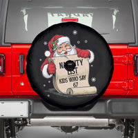 Funny 67 Christmas Spare Tire Cover Naughty List Kids Who Say Six Seven Santa - Wonder Print Shop