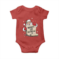 Funny 67 Christmas Baby Onesie Naughty List Kids Who Say Six Seven Santa - Wonder Print Shop