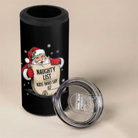 Funny 67 Christmas 4 in 1 Can Cooler Tumbler Naughty List Kids Who Say Six Seven Santa - Wonder Print Shop