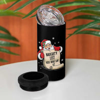 Funny 67 Christmas 4 in 1 Can Cooler Tumbler Naughty List Kids Who Say Six Seven Santa - Wonder Print Shop