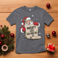 Funny 67 Christmas T Shirt Naughty List Kids Who Say Six Seven Santa - Wonder Print Shop