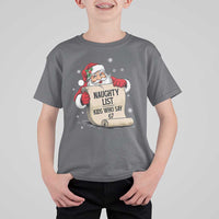 Funny 67 Christmas T Shirt For Kid Naughty List Kids Who Say Six Seven Santa - Wonder Print Shop