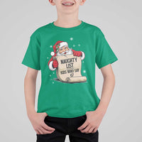 Funny 67 Christmas T Shirt For Kid Naughty List Kids Who Say Six Seven Santa - Wonder Print Shop
