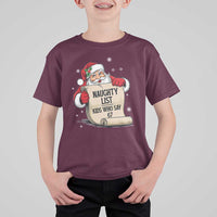 Funny 67 Christmas T Shirt For Kid Naughty List Kids Who Say Six Seven Santa - Wonder Print Shop