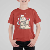 Funny 67 Christmas T Shirt For Kid Naughty List Kids Who Say Six Seven Santa - Wonder Print Shop