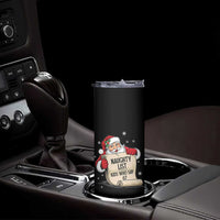 Funny 67 Christmas Skinny Tumbler Naughty List Kids Who Say Six Seven Santa - Wonder Print Shop