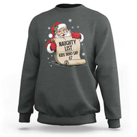 Funny 67 Christmas Sweatshirt Naughty List Kids Who Say Six Seven Santa - Wonder Print Shop