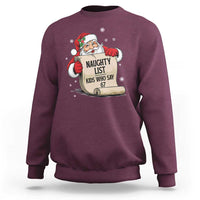 Funny 67 Christmas Sweatshirt Naughty List Kids Who Say Six Seven Santa - Wonder Print Shop
