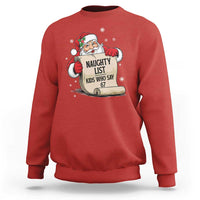 Funny 67 Christmas Sweatshirt Naughty List Kids Who Say Six Seven Santa - Wonder Print Shop