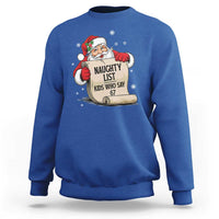 Funny 67 Christmas Sweatshirt Naughty List Kids Who Say Six Seven Santa - Wonder Print Shop