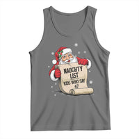 Funny 67 Christmas Tank Top Naughty List Kids Who Say Six Seven Santa - Wonder Print Shop