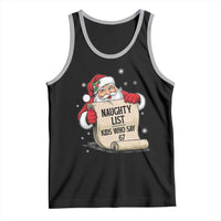 Funny 67 Christmas Tank Top Naughty List Kids Who Say Six Seven Santa - Wonder Print Shop