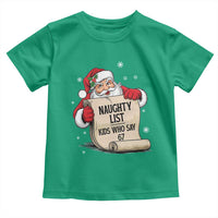 Funny 67 Christmas Toddler T Shirt Naughty List Kids Who Say Six Seven Santa - Wonder Print Shop