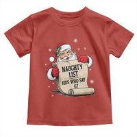 Funny 67 Christmas Toddler T Shirt Naughty List Kids Who Say Six Seven Santa - Wonder Print Shop