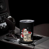 Funny 67 Christmas Tumbler Cup Naughty List Kids Who Say Six Seven Santa - Wonder Print Shop